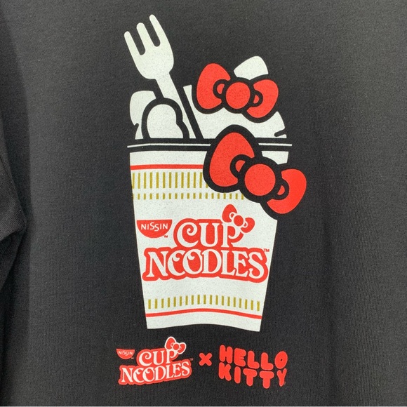 Ripple Junction Nissin Cup Noodles x Hello Kitty Collab Crew Neck Sweatshirt - Picture 4 of 16